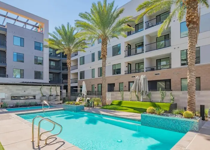 Relaxing 1bd - Pool, Gym, Parking, W-d - Sleeps 4 Apartment Tempe